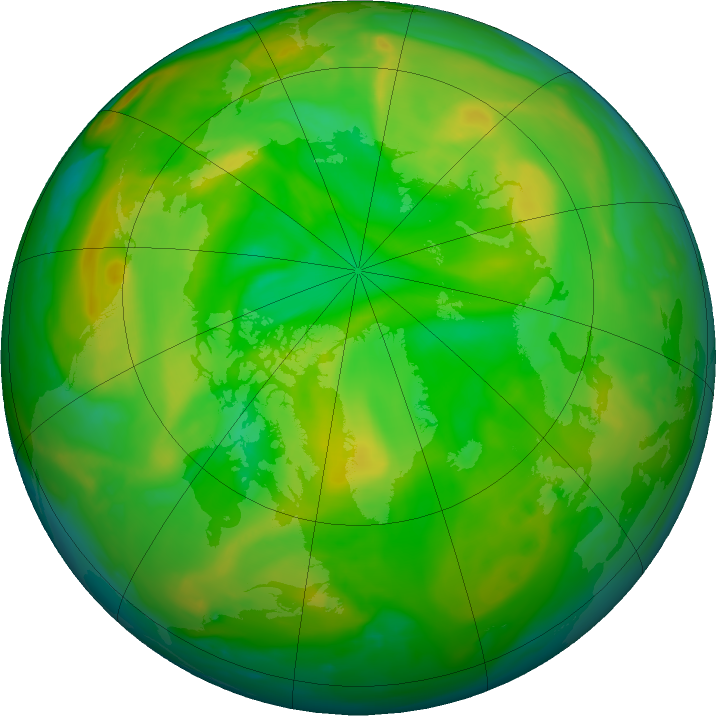 Arctic ozone map for 16 June 2023